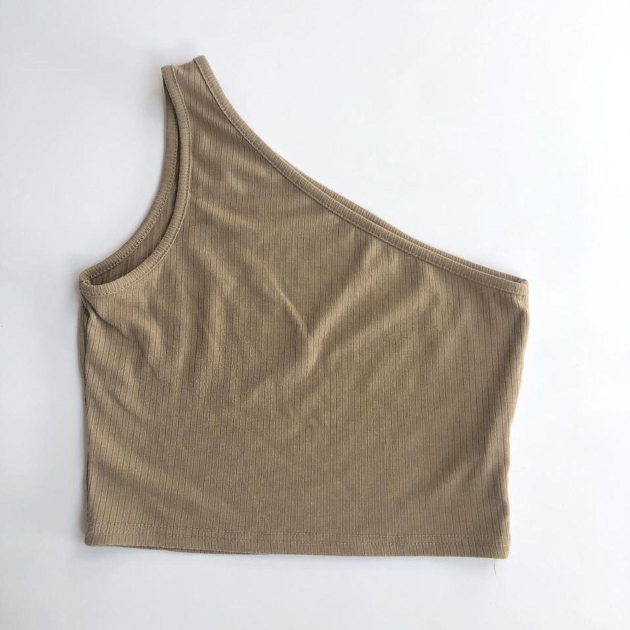 Product Image 1 - Light beige one shoulder crop