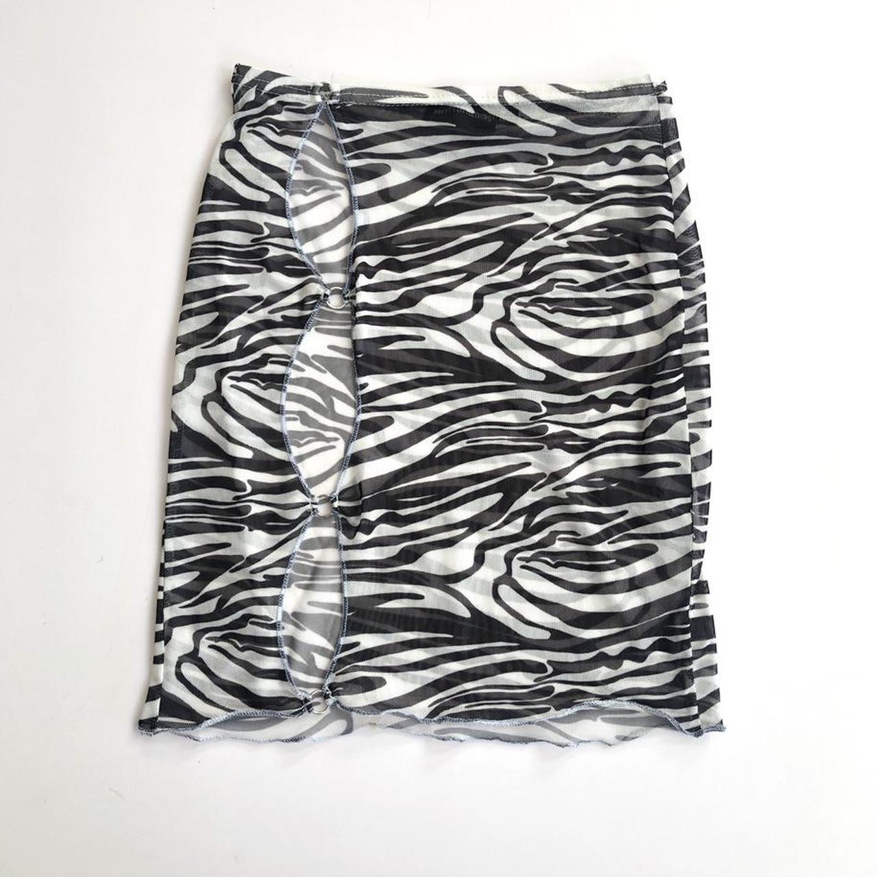 Product Image 1 - Zebra print mesh skirt with