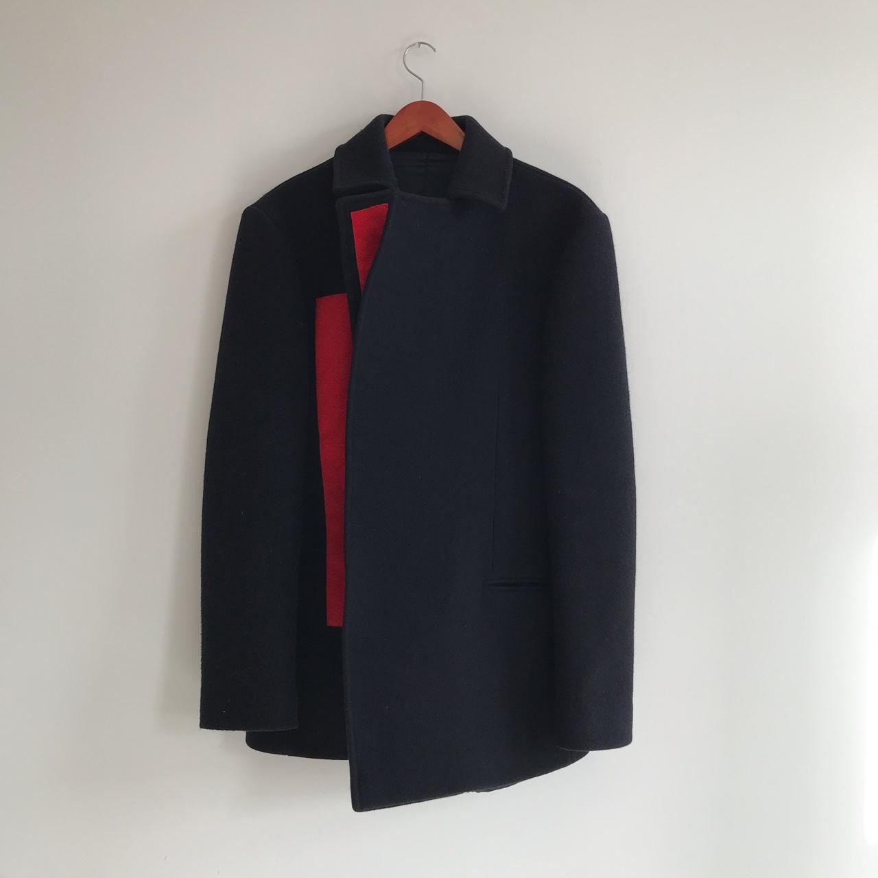 Raf Simons Velcro wool coat a rare piece from. Depop