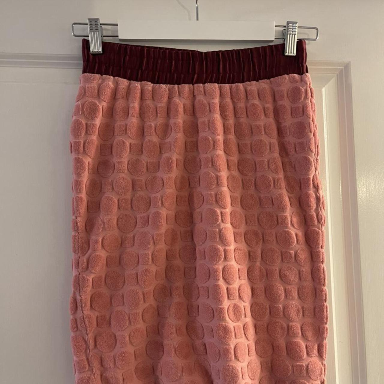 H&m orange velvet clearance skirt