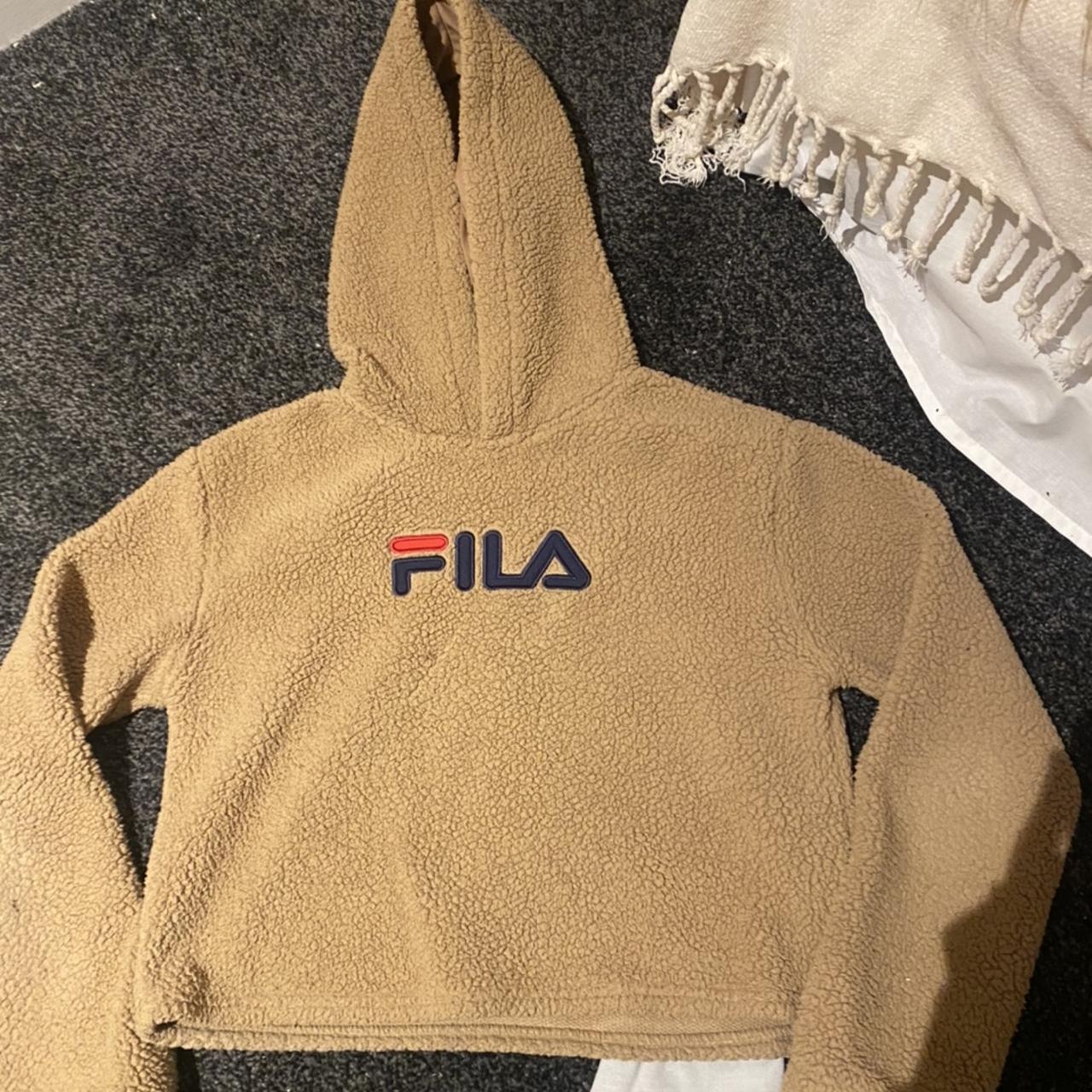 FILA teddy borg fleece Hooded and cropped From