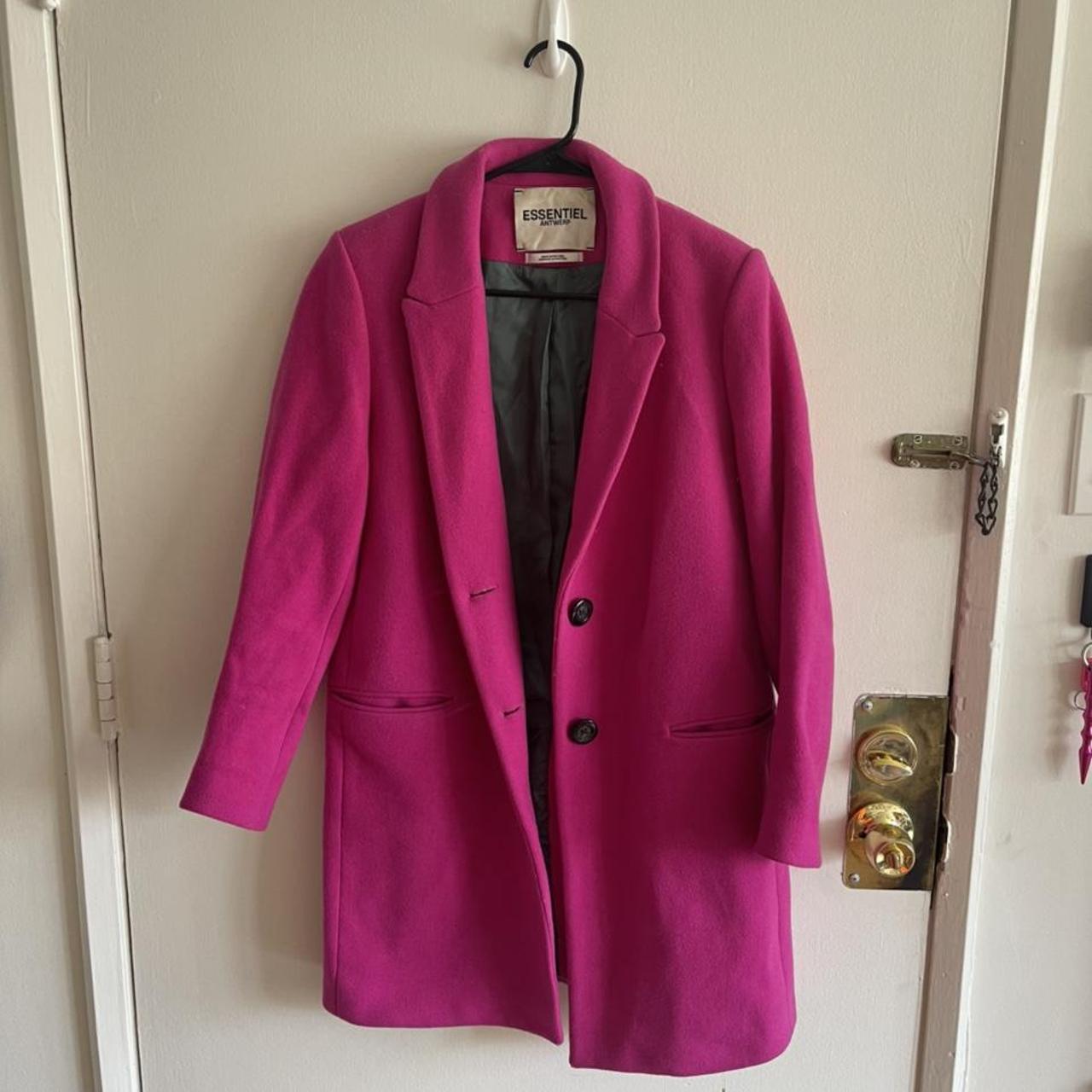 Essentiel Antwerp Hot Pink Coat bought in Paris in... Depop