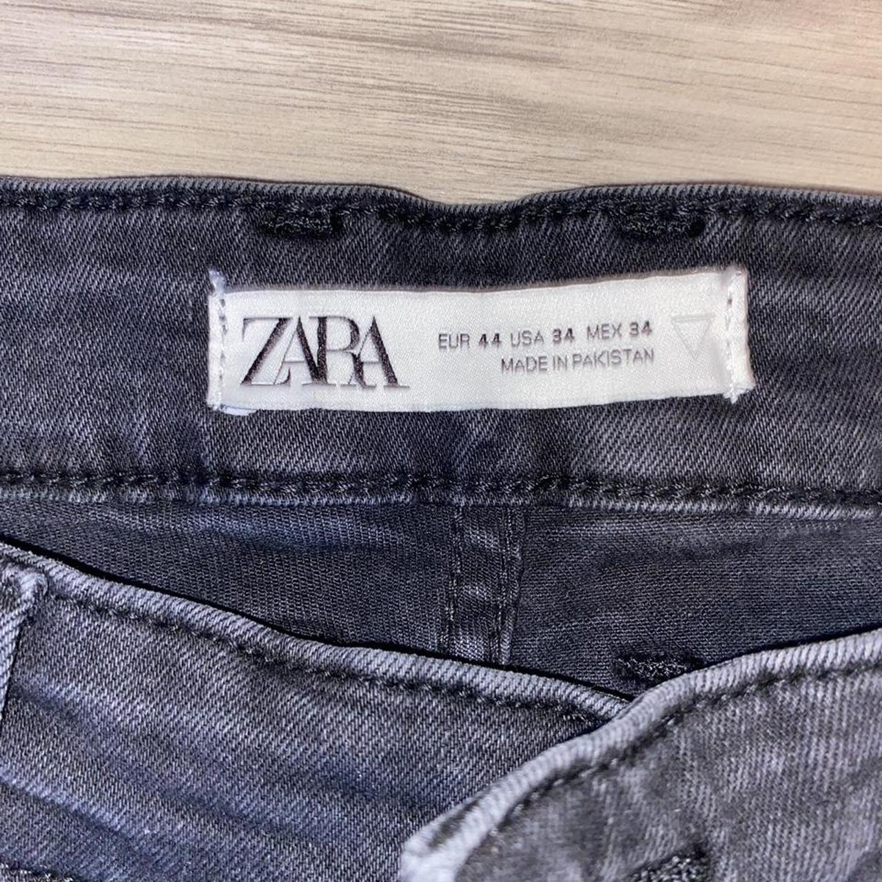 Mens Zara cargo biker jeans | Dark grey | Size 34... - Depop