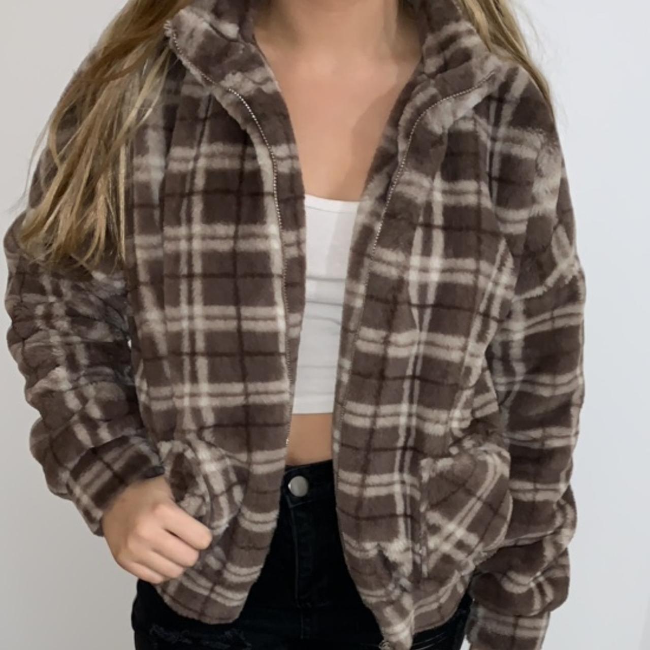 Zara mcdermott checked coat Clearance