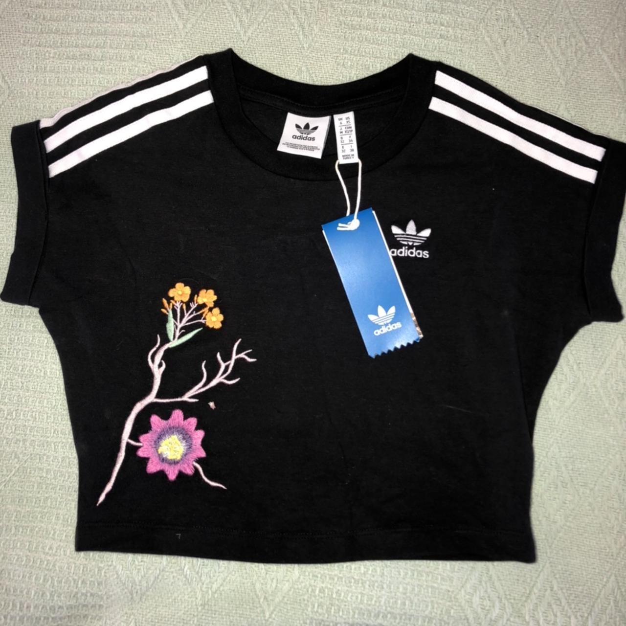 Adidas poisonous garden cheap crop top