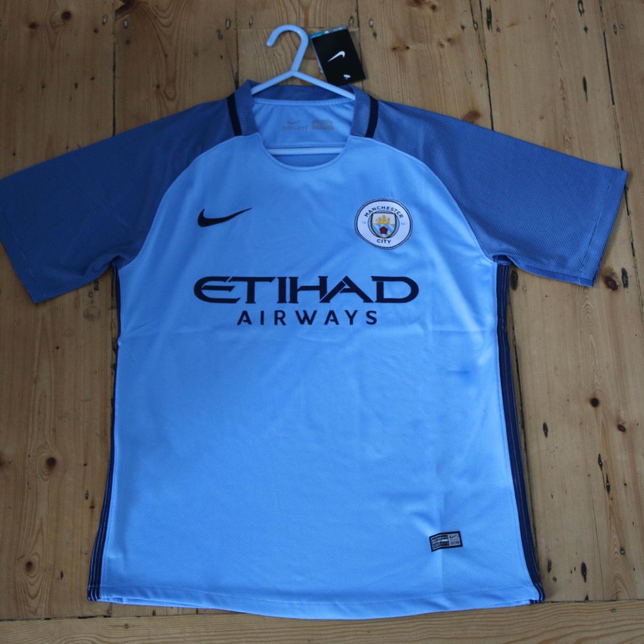 Manchester City 2016/17 shirt men's medium. Ready... - Depop