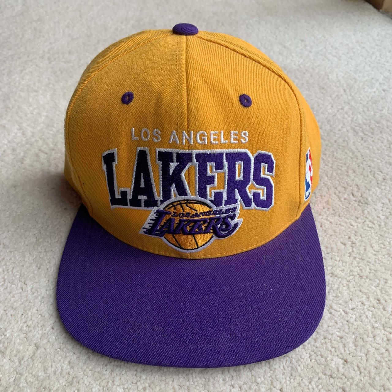 Los Angeles Lakers Cap. Mitchell and Ness. One Size... - Depop