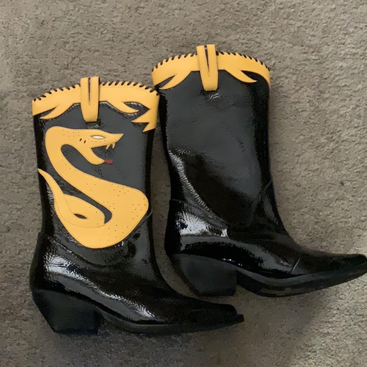 Womens Boots Jeffrey Campbell Yellow Boots Jeffrey Campbell Snake