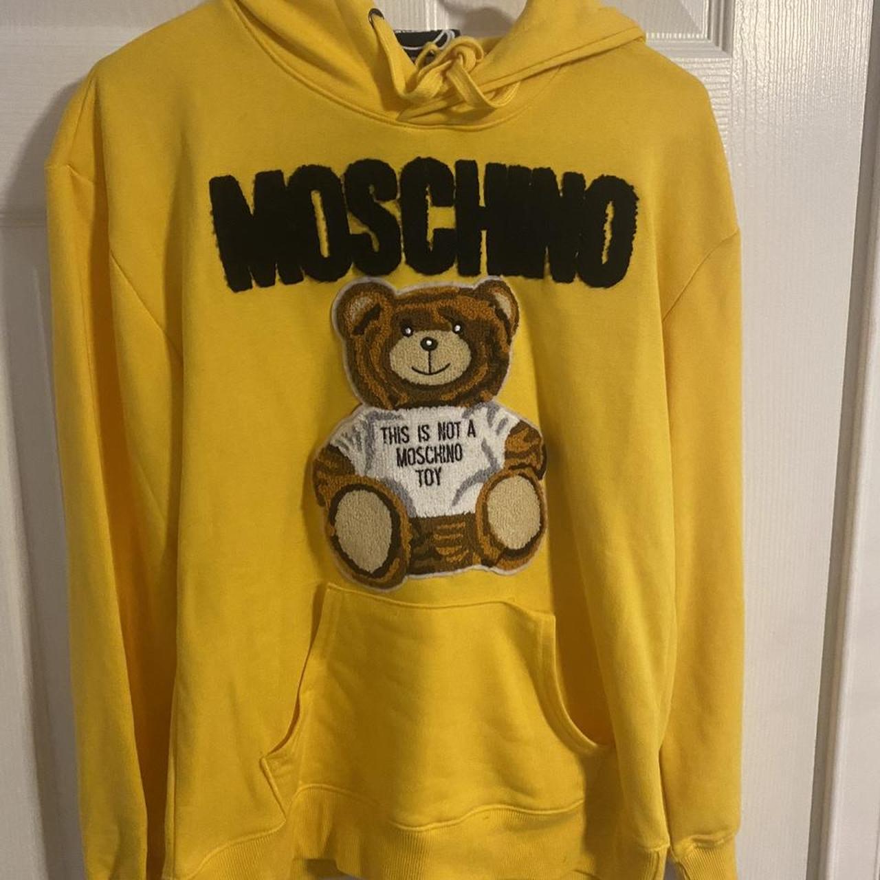 Yellow moschino online hoodie