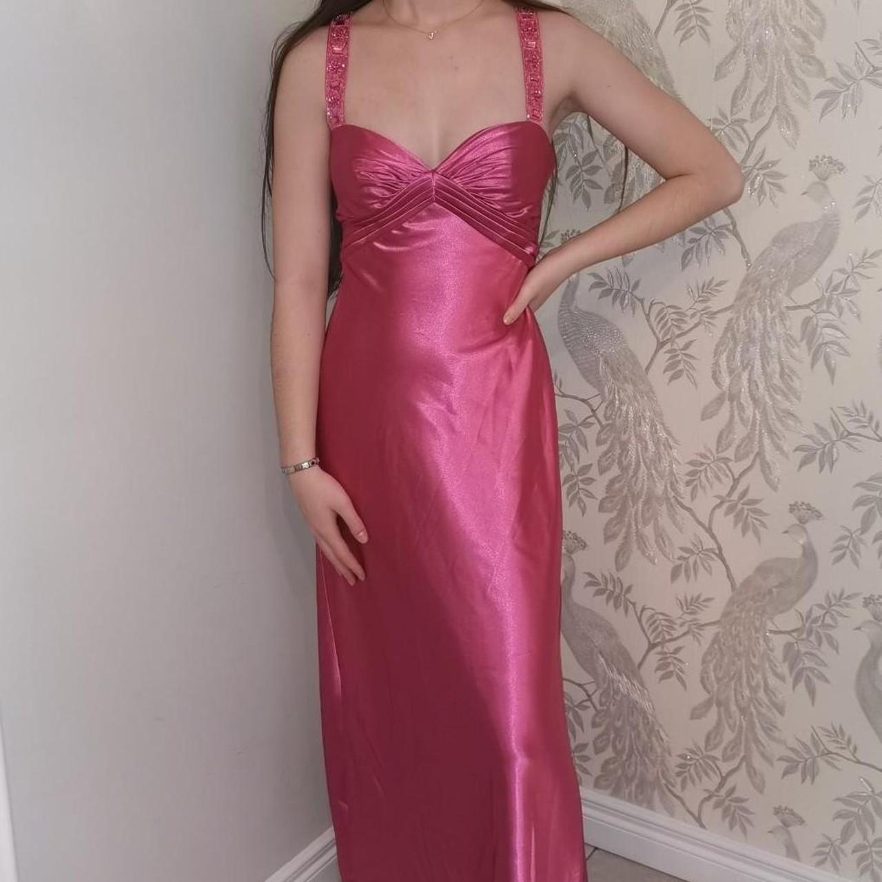 Pink formal prom dress with FREE SHIPPING. Brand new... - Depop