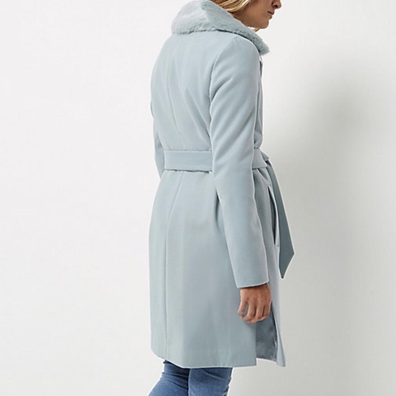 Light blue coat river on sale island