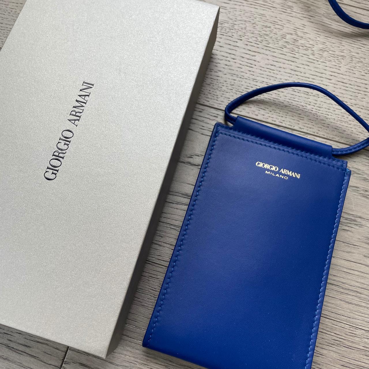 Giorgio Armani Crossbody Bag Blue From 350 to Depop