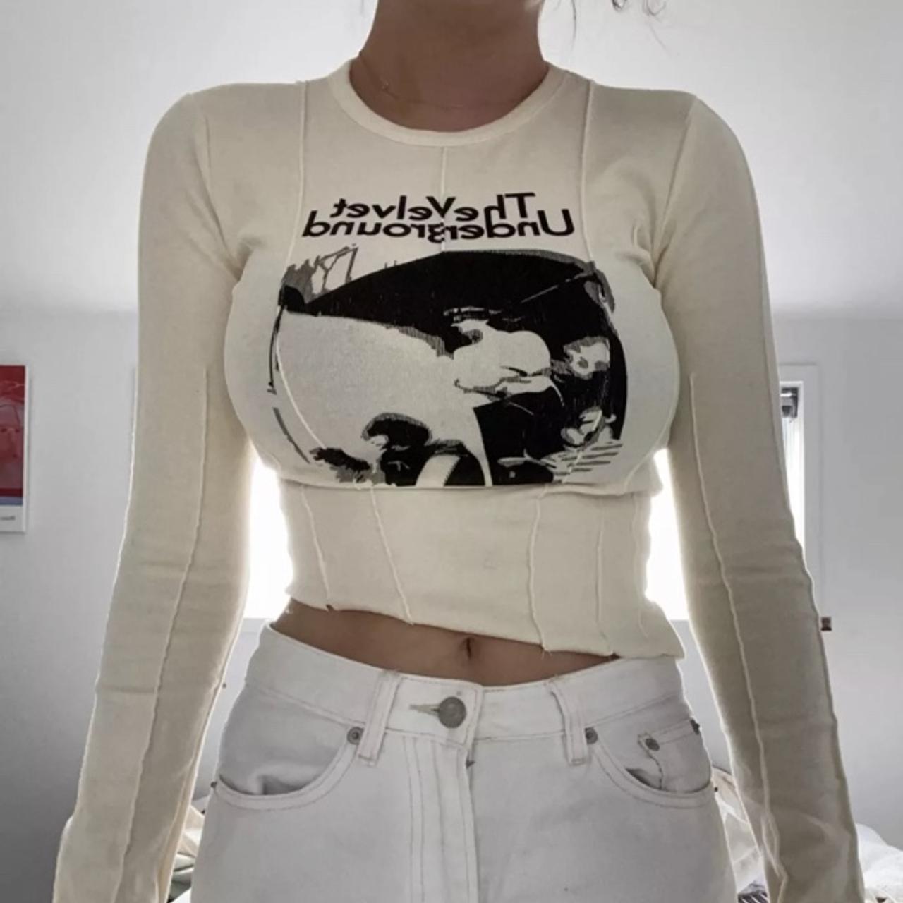 Long Sleeve Crop Top Brand New Only Depop