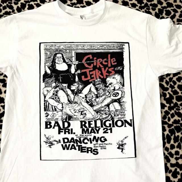 Circle Jerks Flyer T-Shirt. Art work from a Circle...