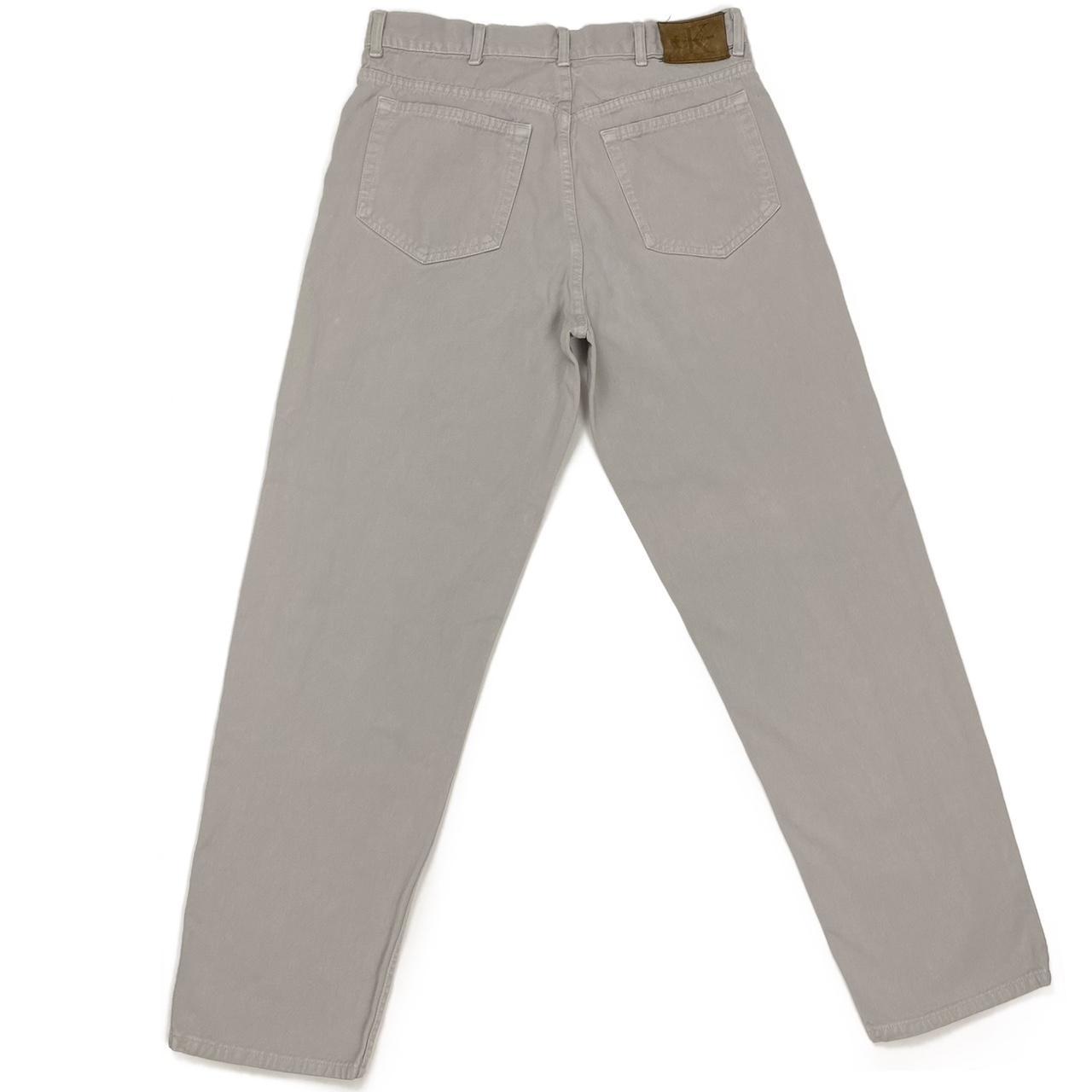 CK Calvin Klein Men's Cream Jeans Depop