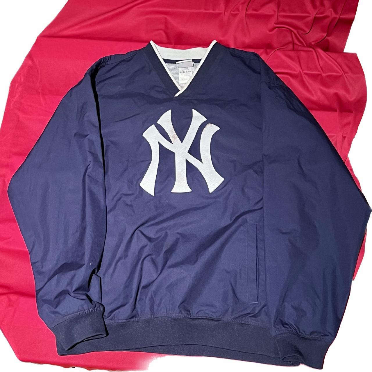 New York Yankees Vintage Nike Pullover Windbreaker - Depop