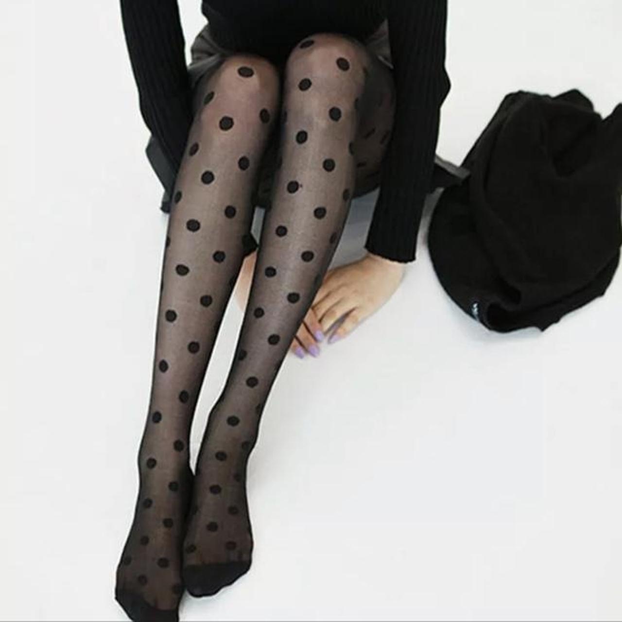 Polka Dots Sexy Transparent Sheer Pantyhose Depop