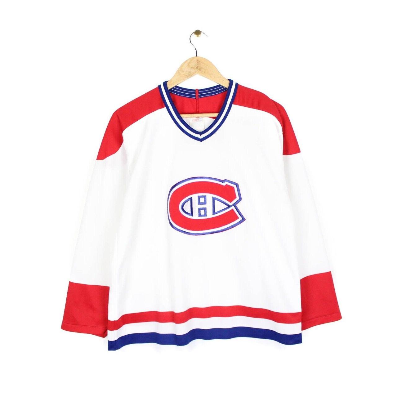 NHL Montreal Canadiens Jersey Vintage White Ice... Depop