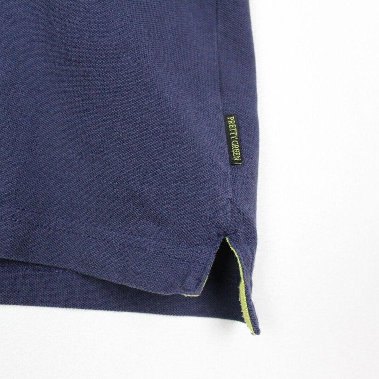 Pretty Green Polo Shirt Blue Short Sleeve Cotton... - Depop