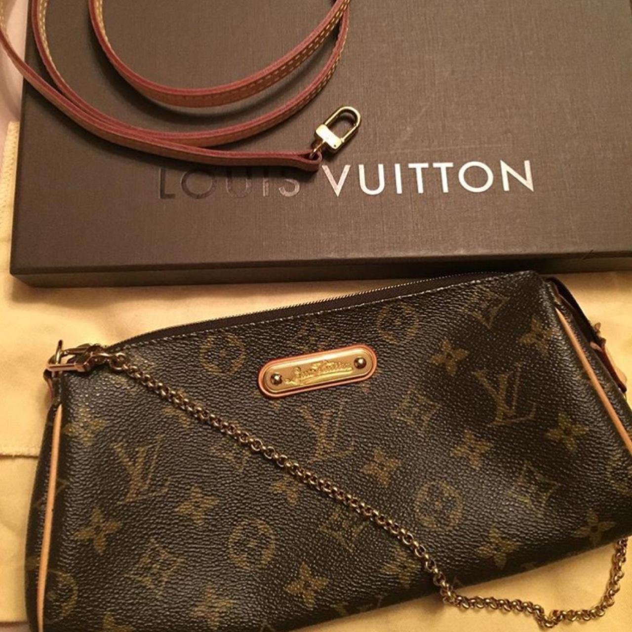 LV eva clutch bag In really good condition Comes - Depop