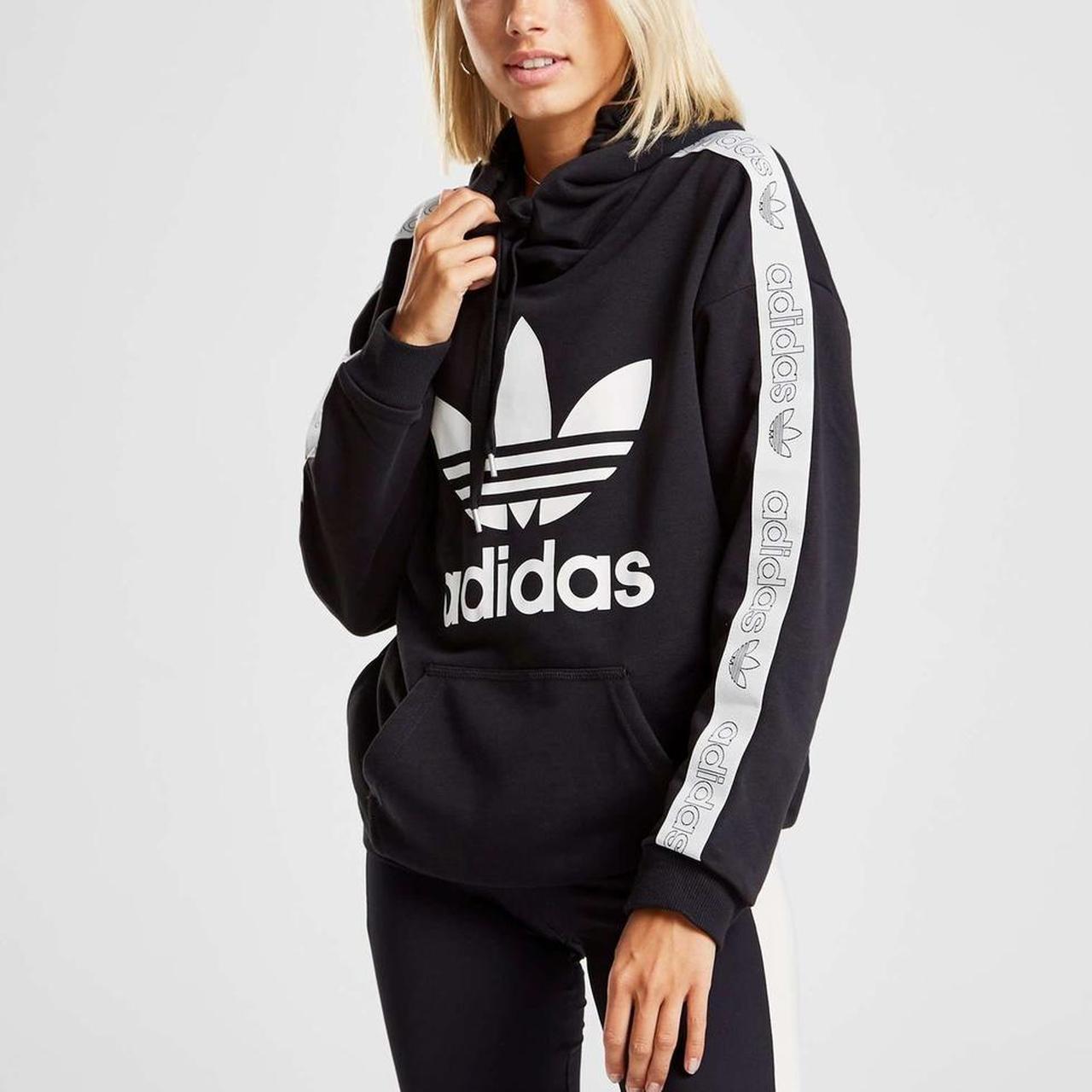 Womens adidas 2024 tape hoodie