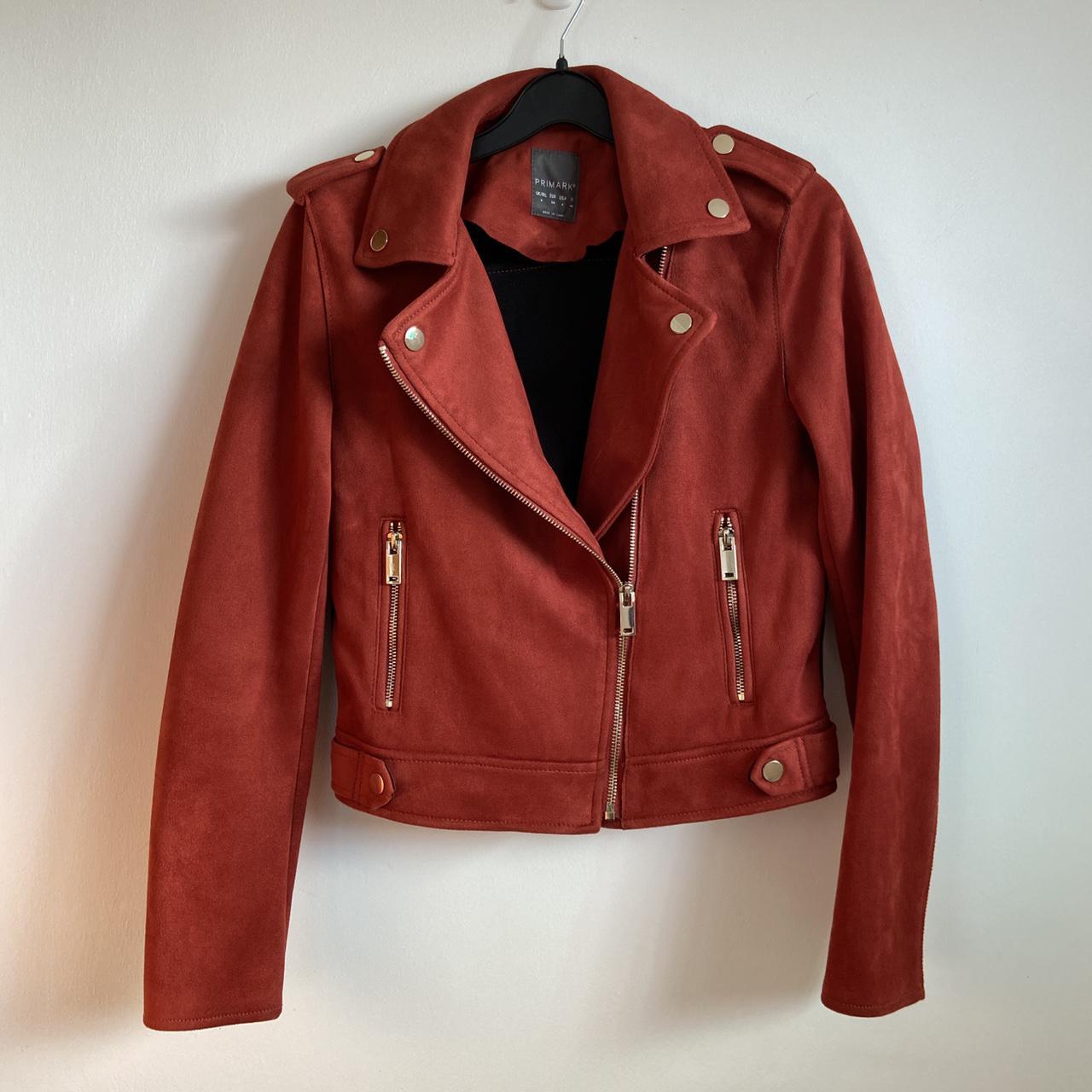 Primark Women's Red and Burgundy Jacket | Depop