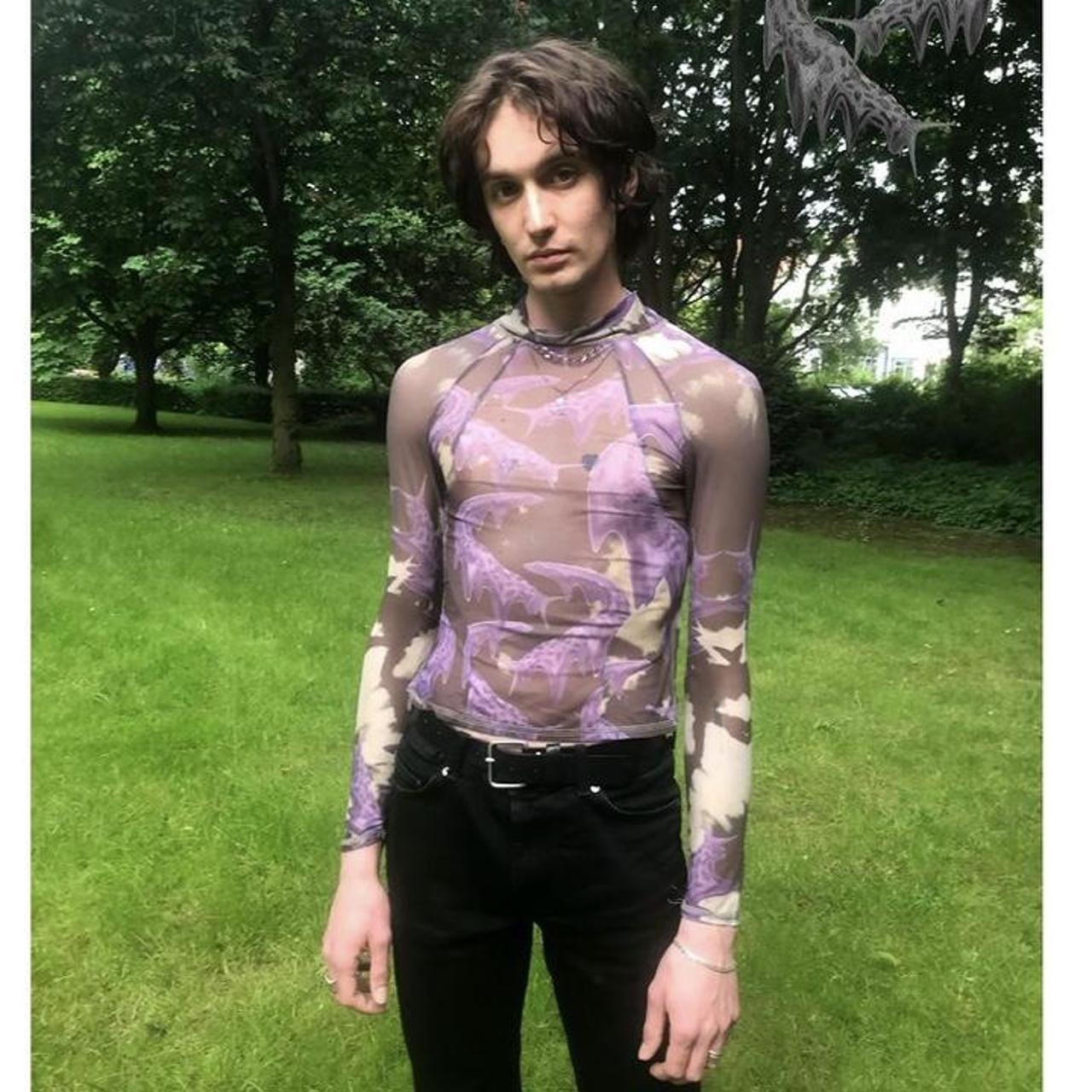 men-s-purple-and-brown-shirt-depop