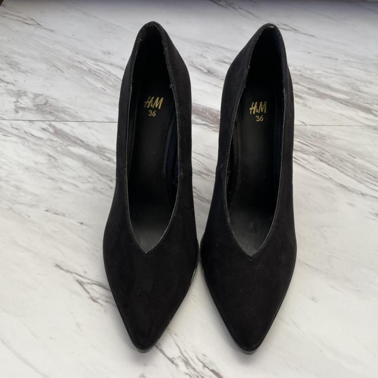 Vintage Inspired Black Heel Pumps - Depop