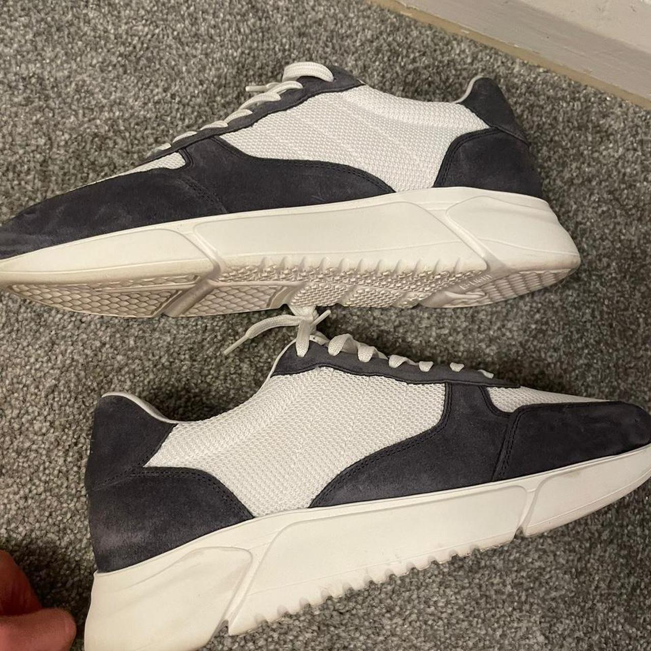 Arne Trainers - Active Runner Slate Blue/White Size... - Depop