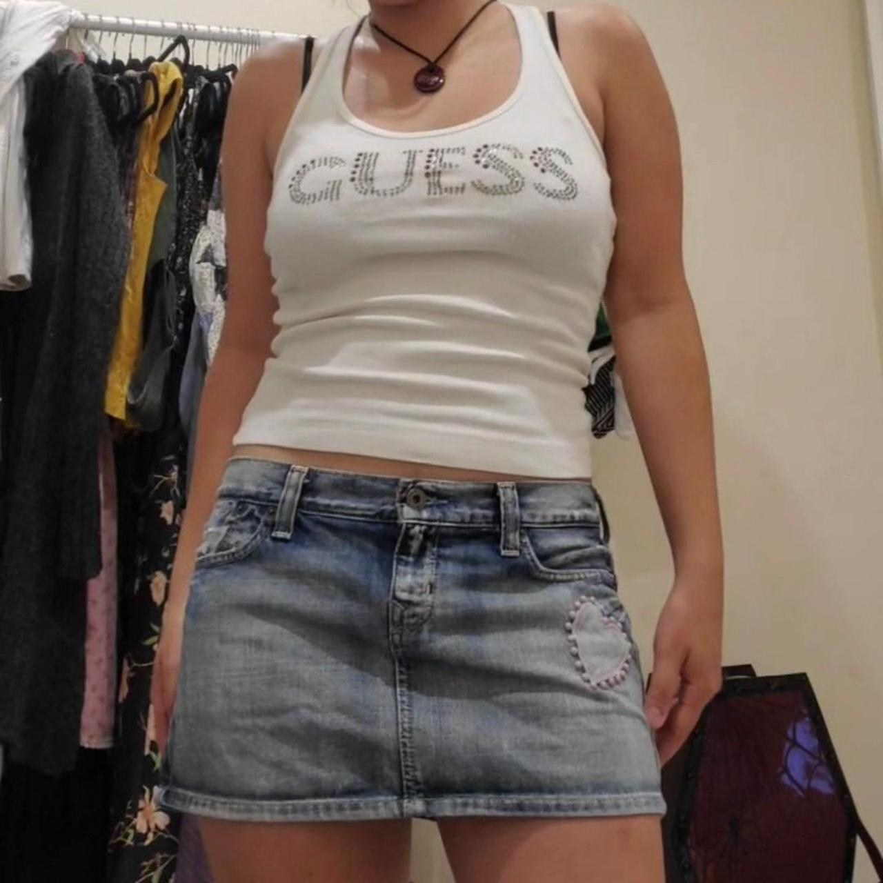 Guess Women's White and Pink Vest (4)