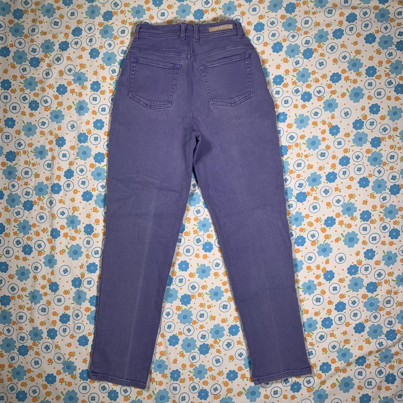 Vintage 90s lavender purple mom jeans. High waisted... - Depop