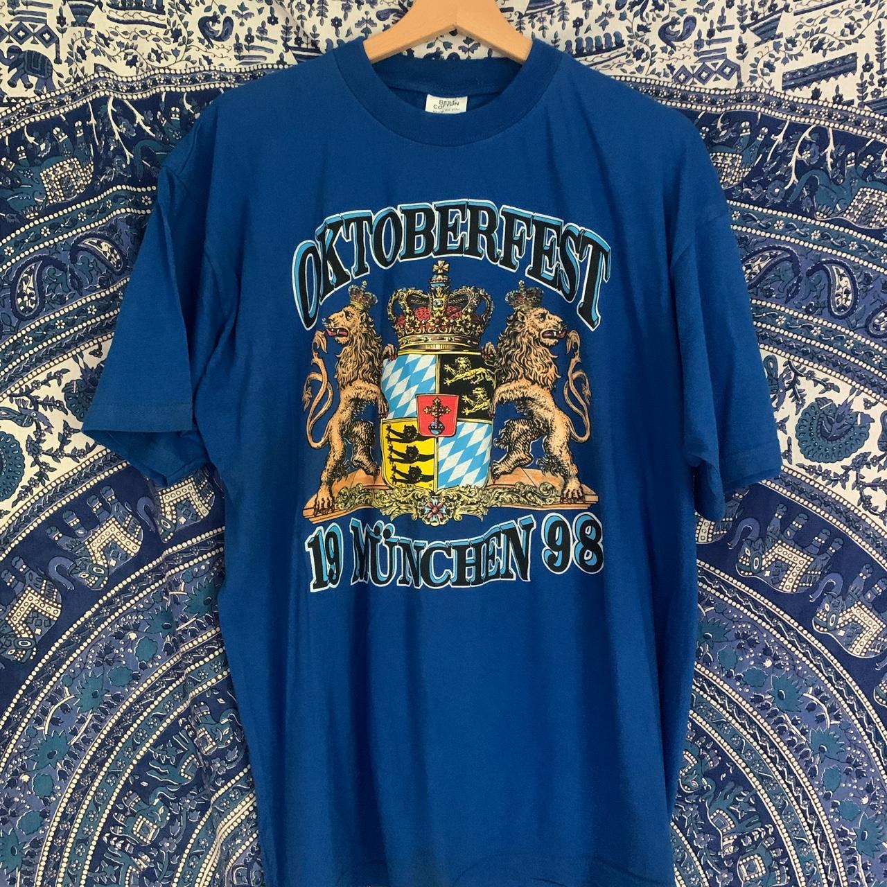 blue vintage 90s 1998 oktoberfest munchen munich...