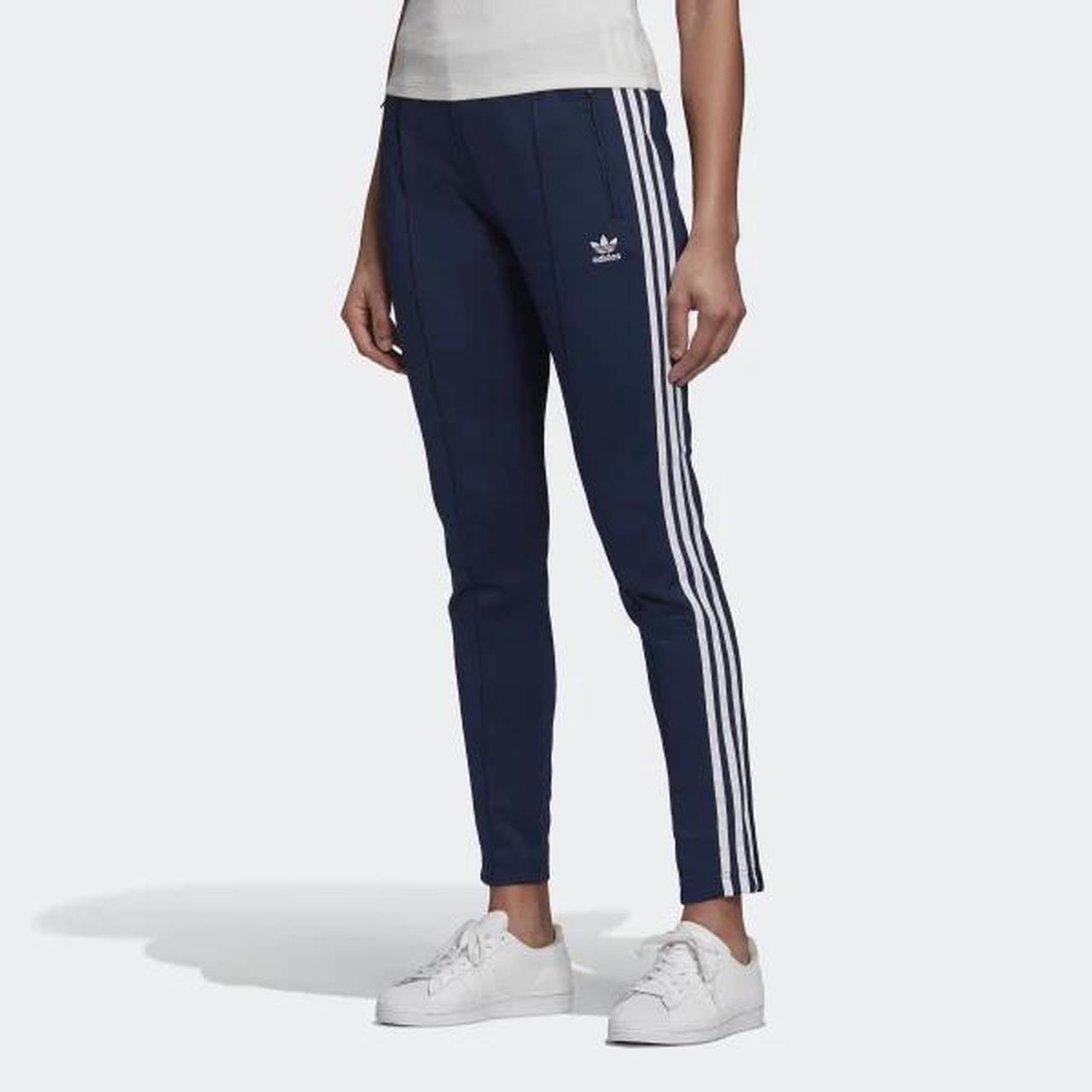 adidas originals navy tracksuit bottoms