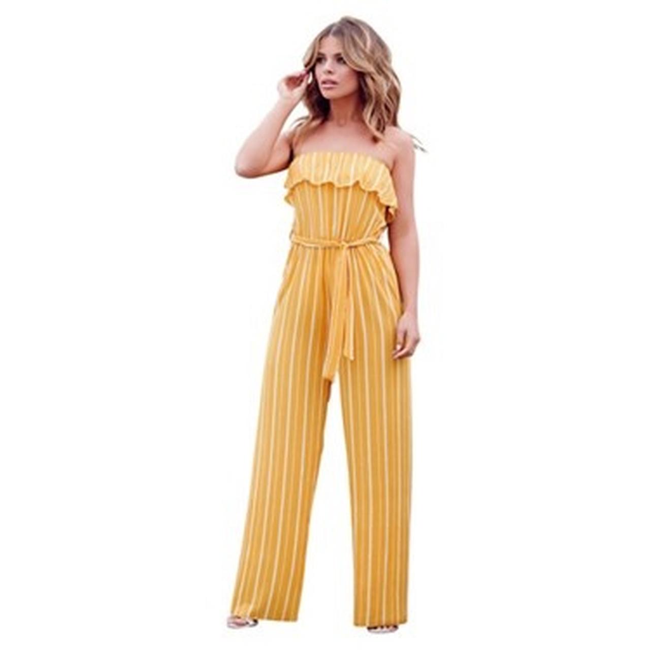 Quiz cheap striped jumpsuit