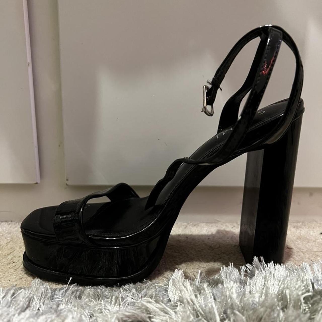 Simmi shoes black platform heels. Worn once. Perfect... - Depop
