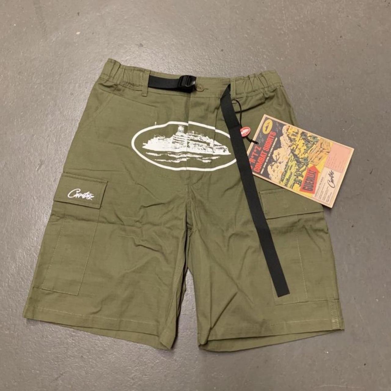 Corteiz Shorts • ALCATRAZ CARGO SHORTS • Khaki... - Depop