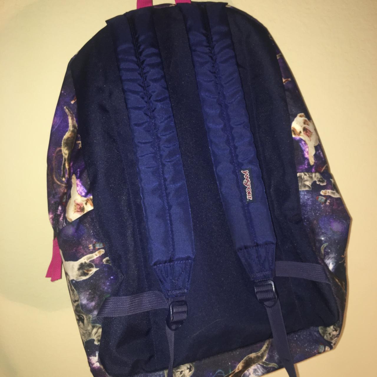 Pink and Blue Leopard Jansport Mini Backpack No - Depop