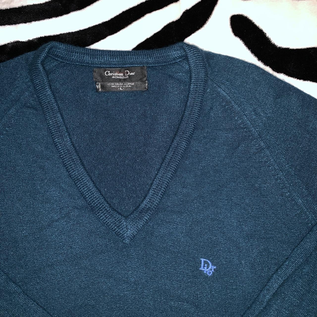 dior v neck sweater