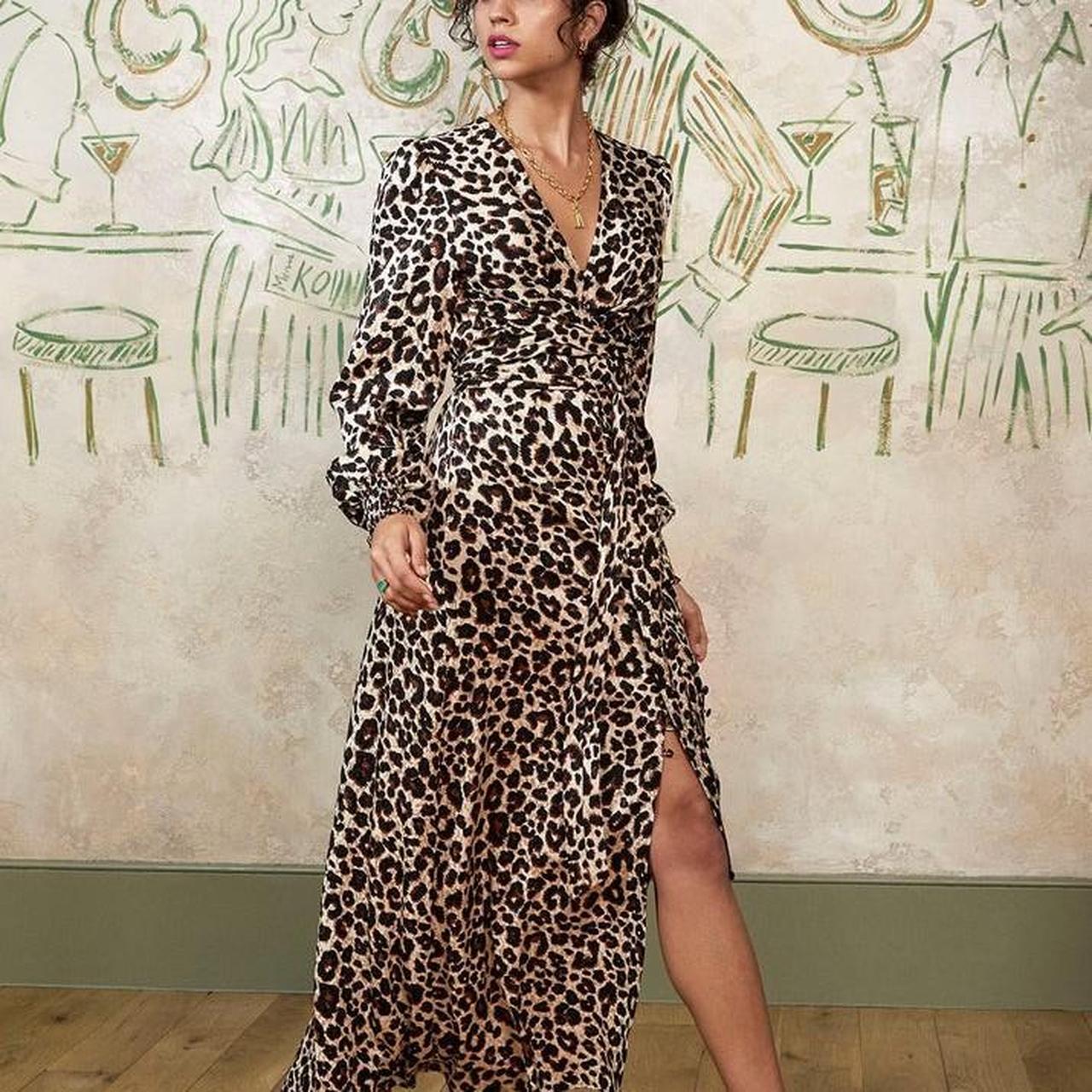 Leopard maxi dress outlet zara