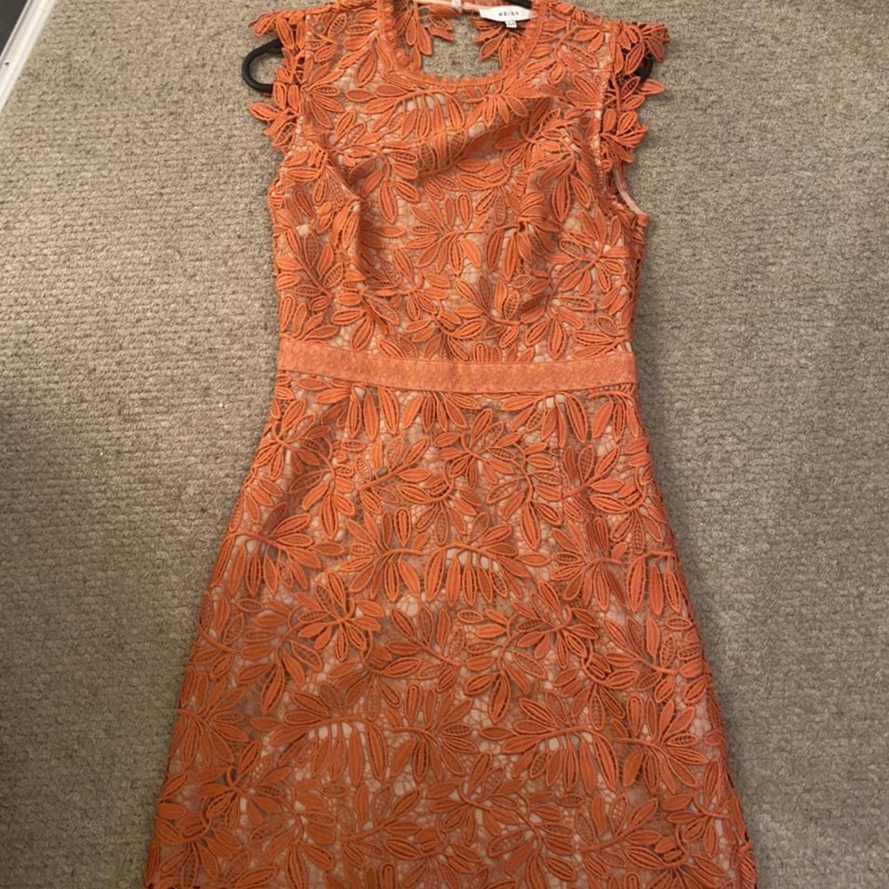 reiss burnt orange dress