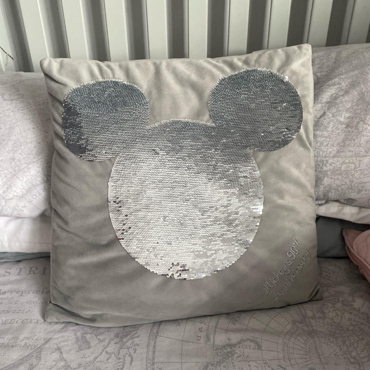 mickey mouse sequin pillow