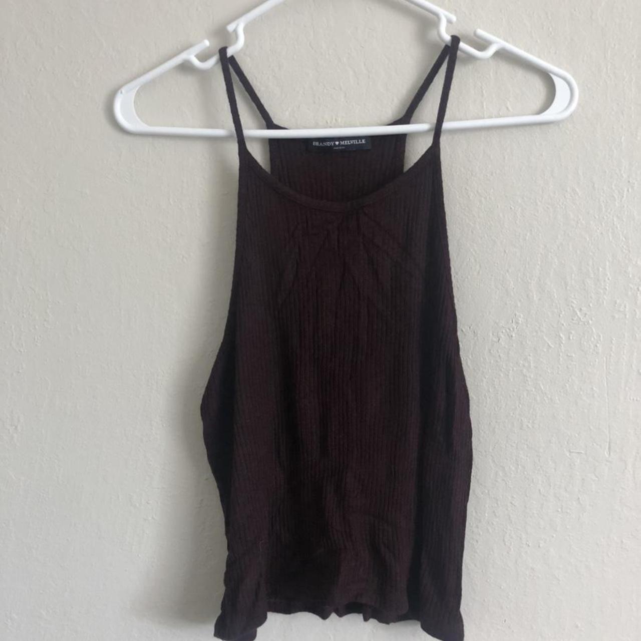 Brandy Melville tank top. Burgundy. New without tag Depop