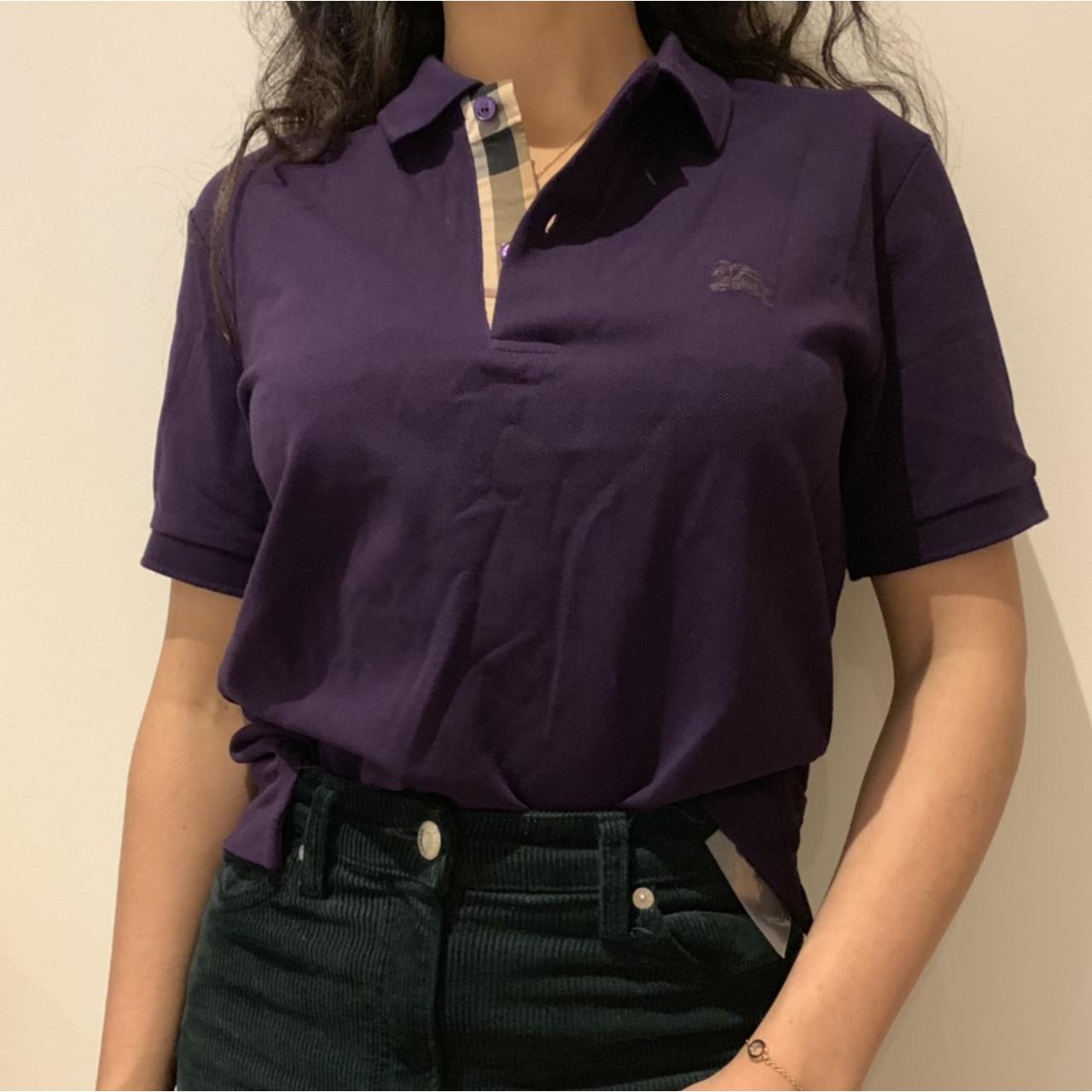 Authentic Burberry Purple Burberry Polo Shirt Burberry Brit Purple
