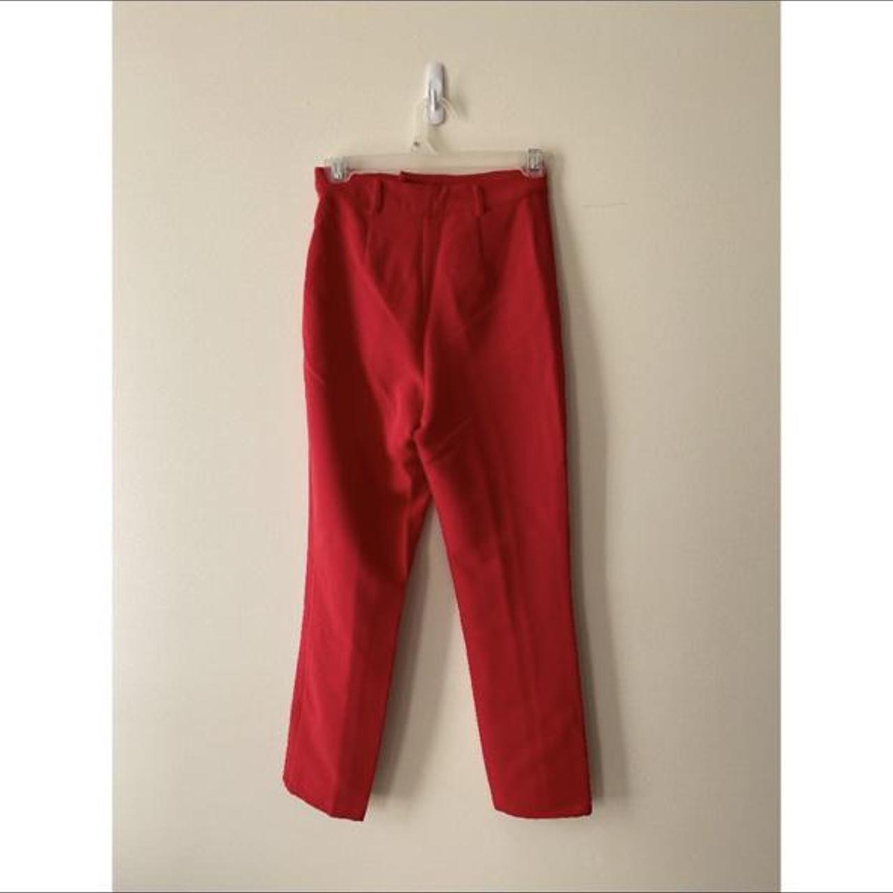 Lovers + Friends Women's Red Trousers Depop