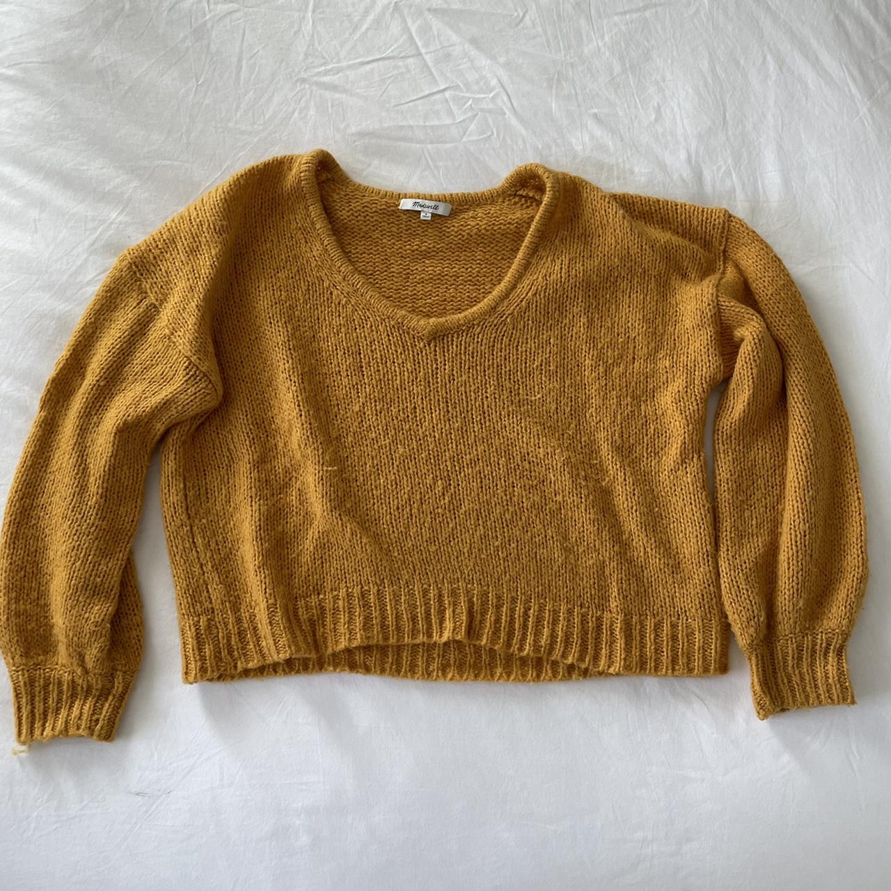 Madewell Women's Yellow Jumper | Depop