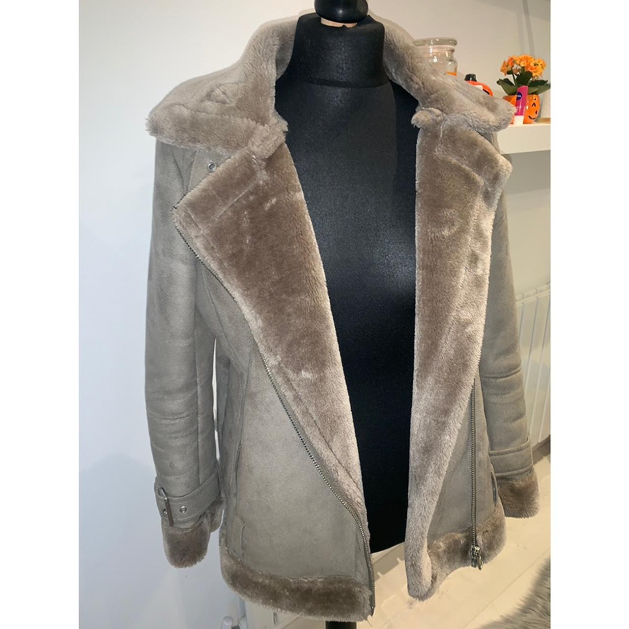 aviator jacket / coat Size 6 but fits more... Depop