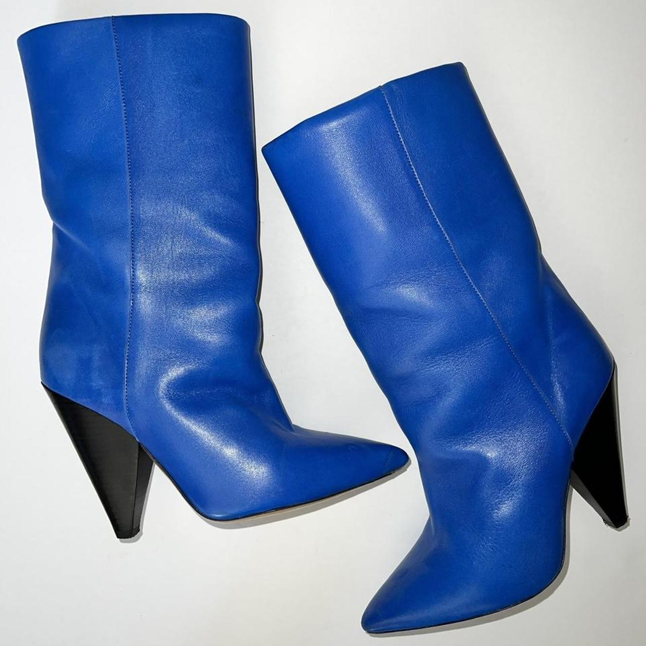 Isabel Marant Women's Blue Boots | Depop