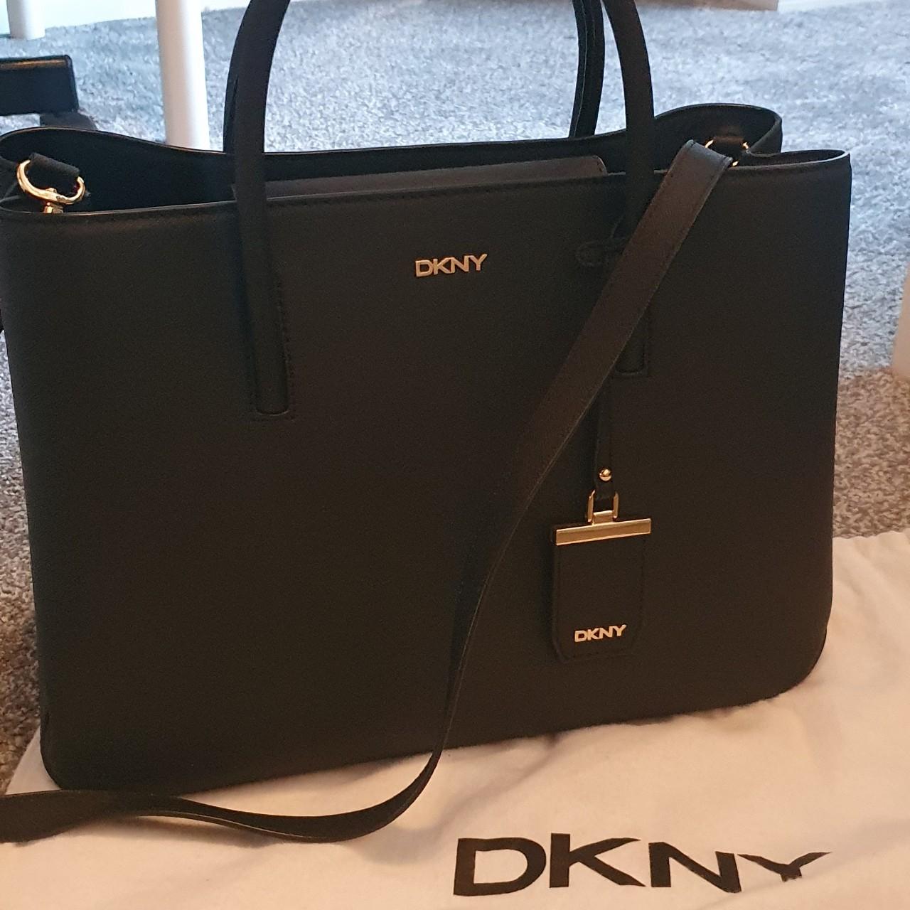 DKNY bryant park bag, black saffiano leather. This - Depop