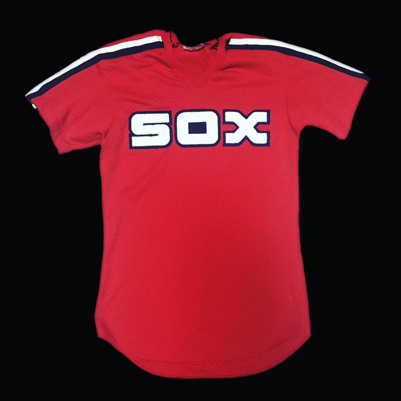 80's Chicago White Sox Jersey. Size medium. Made in - Depop