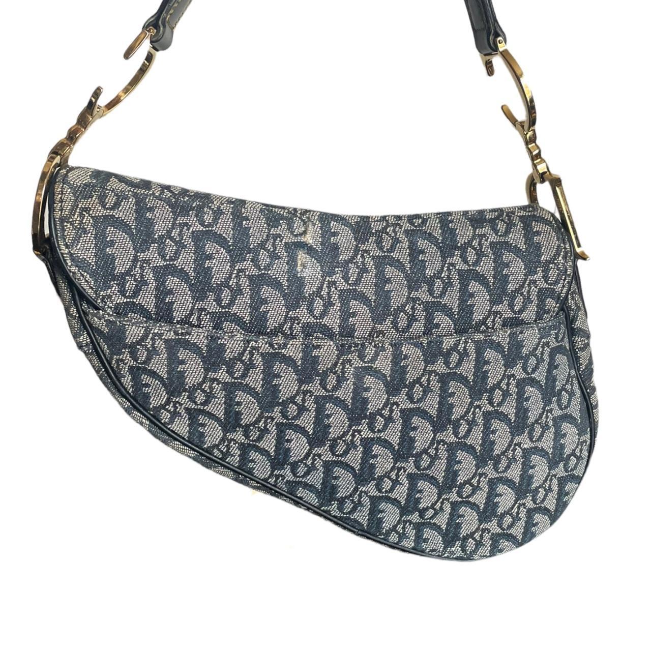 Dior saddle bag Authentic Dior monogram saddle bag... Depop